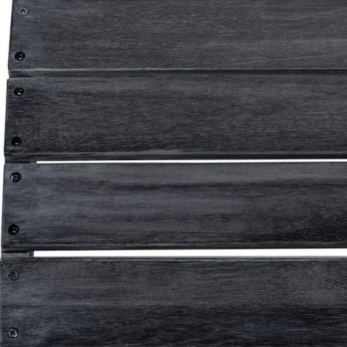 Safavieh PAT6701K Outdoor Collection Mopani Ottoman, Dark Slate Grey - Image 10