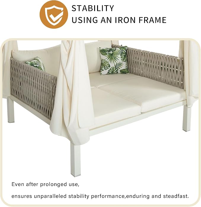 Outdoor Patio Sunbed Lounger - Image 7