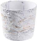 Ekirlin 7 Inch Natural Ore Textures Plant Pot, Resin Outdoor Planters by Ekirlin