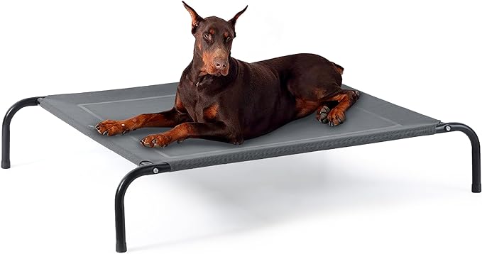 Bedsure Outdoor Elevated XL Dog Bed, Portable Indoor & Outdoor Cooling Raised by BEDSURE