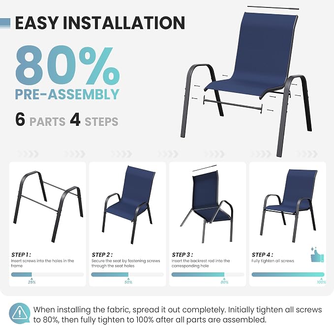Patio Table and Chairs Set - Image 7