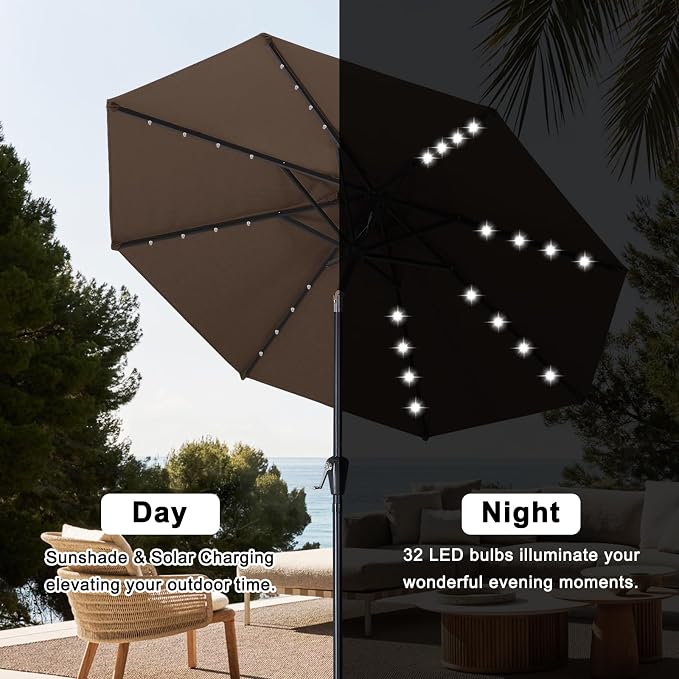 ABCCANOPY 10FT Durable Solar Led Patio Umbrellas - Image 4