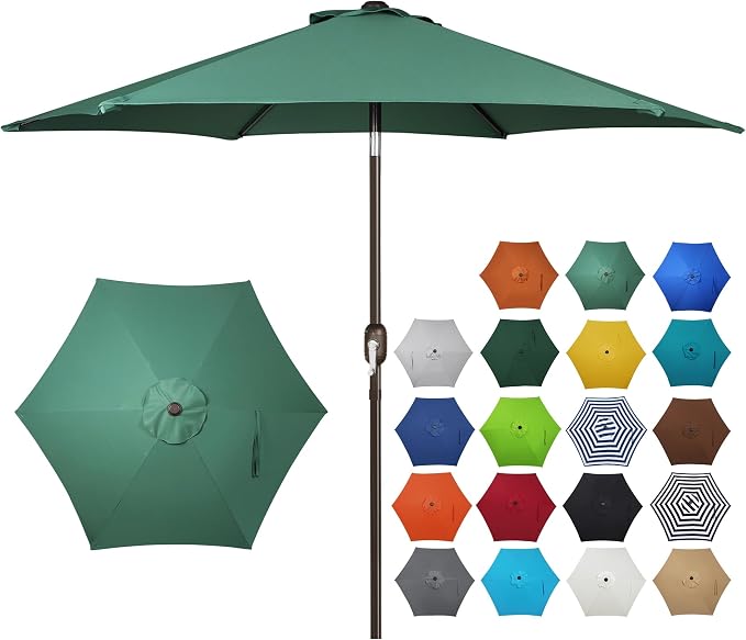 Blissun 7.5 ft Patio Umbrella, Yard Umbrella, Outdoor Market Umbrella by Blissun