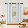 NICETOWN Greyish White Room Darkening 72 inch Curtain, Grommet Thermal by NICETOWN