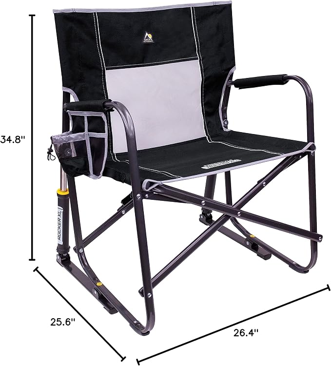 GCI Outdoor Freestyle Rocker XL Portable Folding Rocking Chair and Outdoor - Image 8
