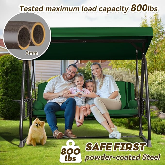 3 in 1 Outdoor Porch Swing - Image 2
