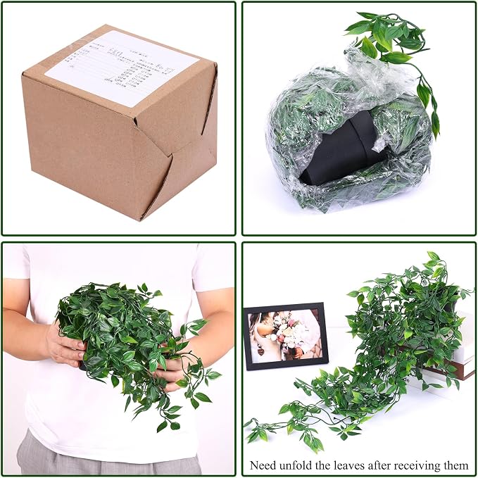 Whonline Fake Hanging Plants, Artificial Small Potted Plants - Image 4