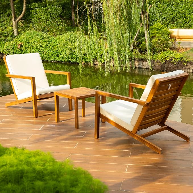 IDZO Natural 3-Piece Patio Bistro Sets - Image 2