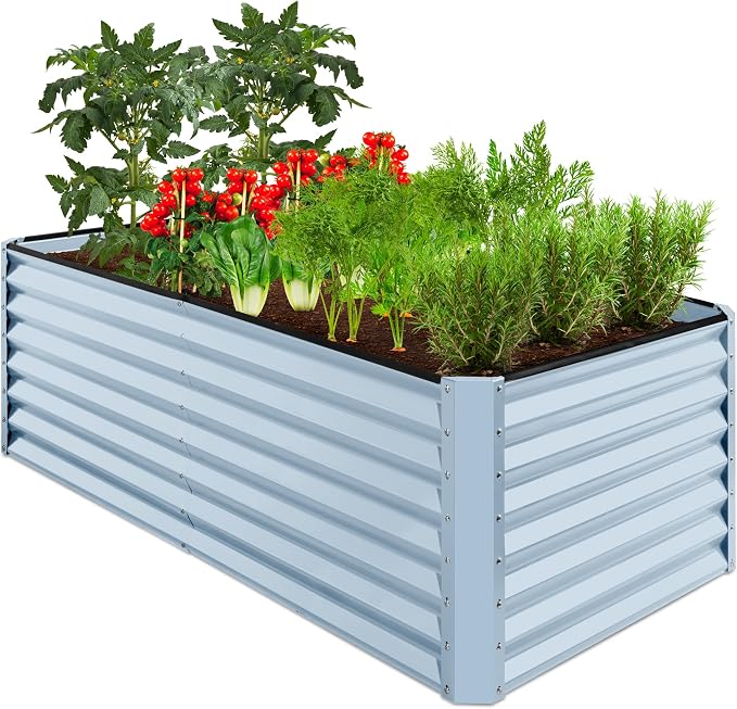 Best Choice Products 6x3x2ft Outdoor Metal Raised Garden Bed, Deep Root Box by BestChoiceProducts