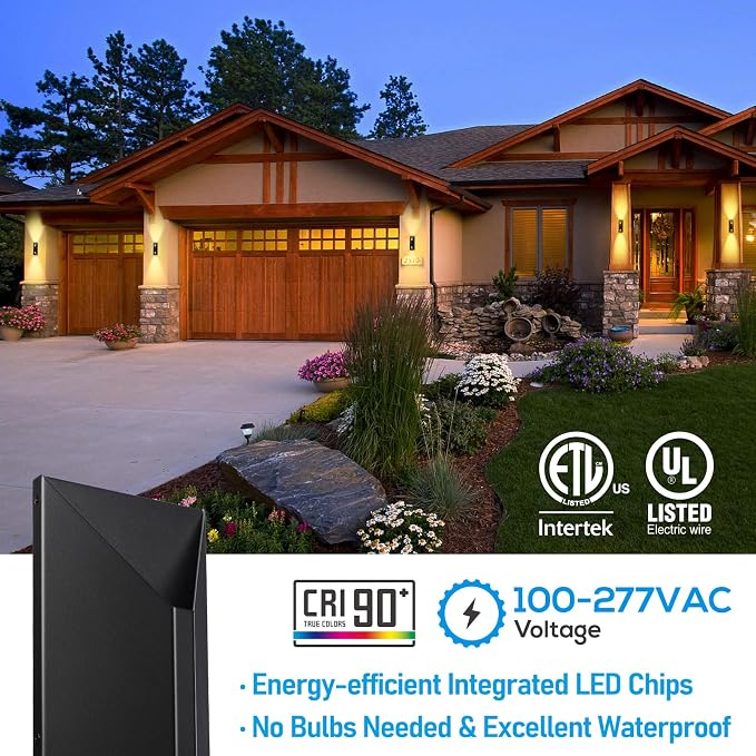 LEONLITE 5CCT Dimmable LED Up Down Wall Light, CRI 90+, IP65 Waterproof - Image 9