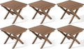 SERWALL Folding Outdoor Side Table Set of 6, Adirondack End Table by SERWALL