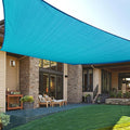 LOVE STORY Custom Size 4'x4' Turquoise Blue Sun Shade Sail Rectangle UV Block by LOVESTORY