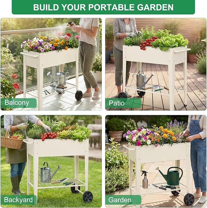 Elevated 32" Tall Raised Garden Bed - Image 9