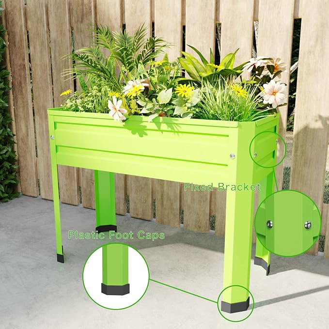 Elevated Metal Planter Box Stand Heavy Duty Raised Garden Bed - Image 7