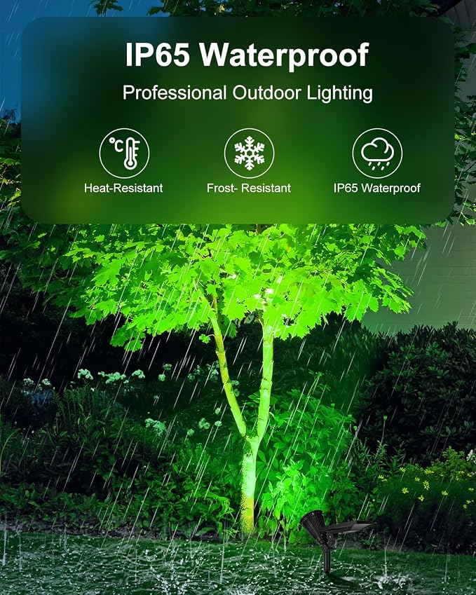 4 Pack Color Change Solar Spotlights Outdoor - Image 4