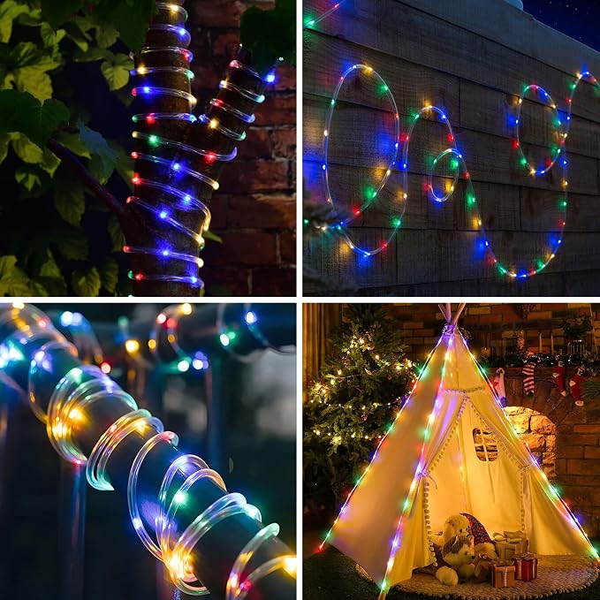 ANJAYLIA 66ft 200 LED Rope Lights Outdoor, Waterproof 16 Colors Changing String - Image 6