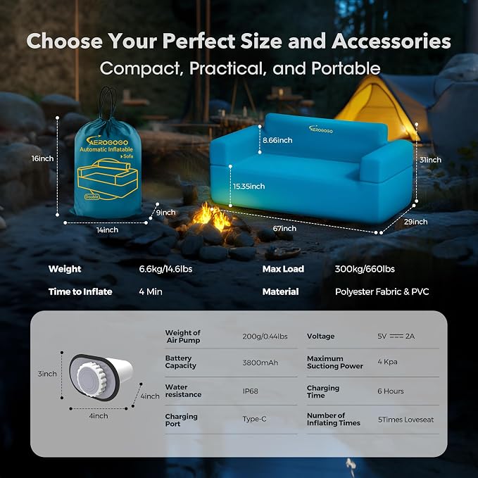 Inflatable Couch for Camping - Image 2