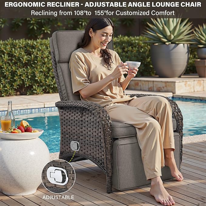 Belord 7 Piece Wicker Patio Furniture Set - Image 5