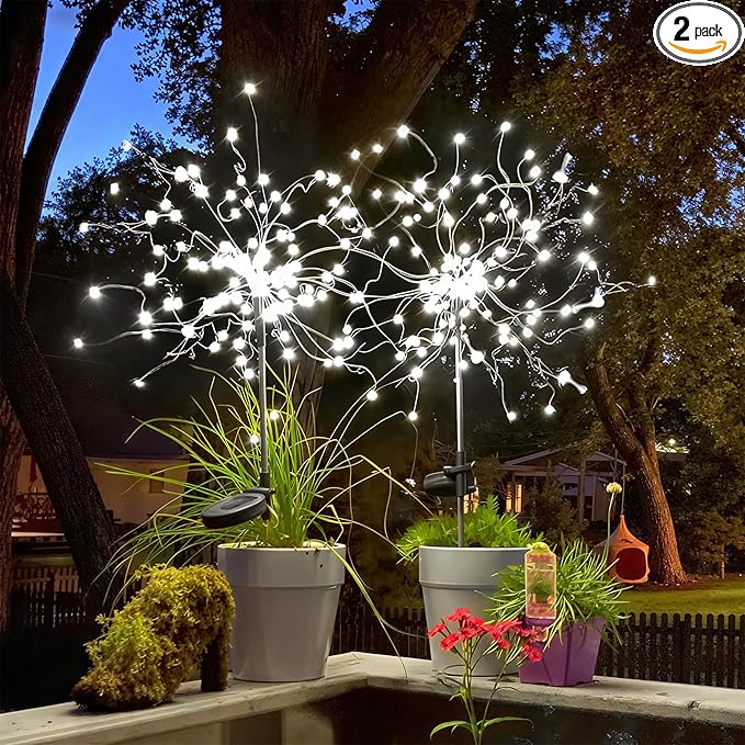 Anordsem Solar Garden Lights Outdoor: Bendable Copper Wire by Anordsem