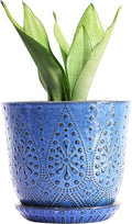 Gepege 8 Inch Plant Pot for Indoor Plants, Ceramic Planter by Gepege