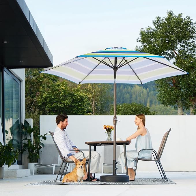 JEAREY 7.5FT Patio Umbrella Market Table Umbrella - Image 7