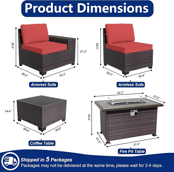 Outdoor Patio Furniture Set - Image 2
