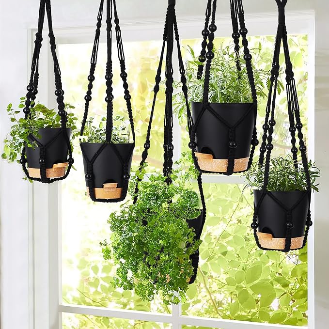 GARDIFE Hanging Planters for Indoor Plants, Macrame Plant Hanger, 35 Inches - Image 3