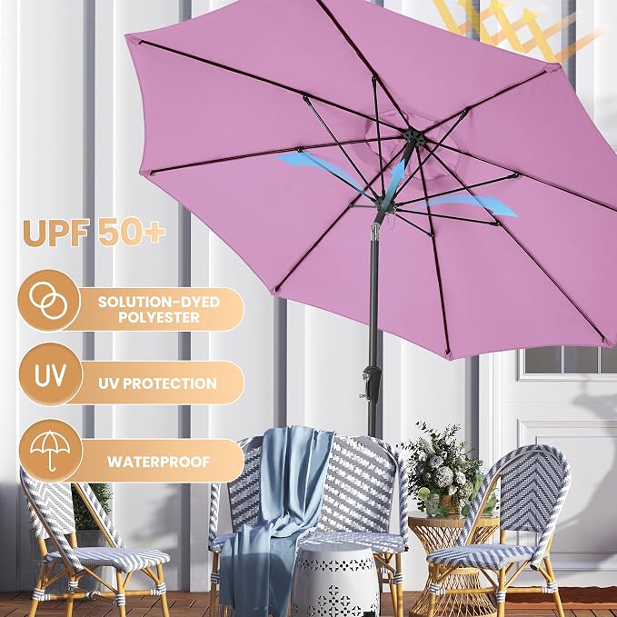 Ayge 9FT Large Outdoor Patio Umbrella Market Table Umbrella-UV Resistant - Image 5