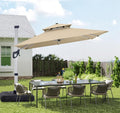 ABCCANOPY Patio Umbrella Cantilever Double Top Outdoor Offset Umbrella by ABCCANOPY