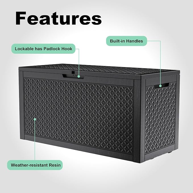ROJIK Outdoor Storage Housing Deck Box - Image 4