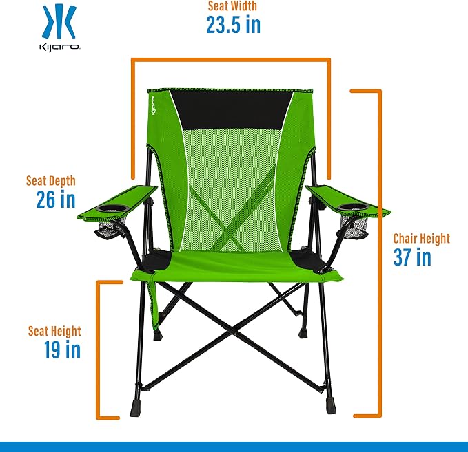Kijaro Dual Lock Portable Camping Chairs - Image 3