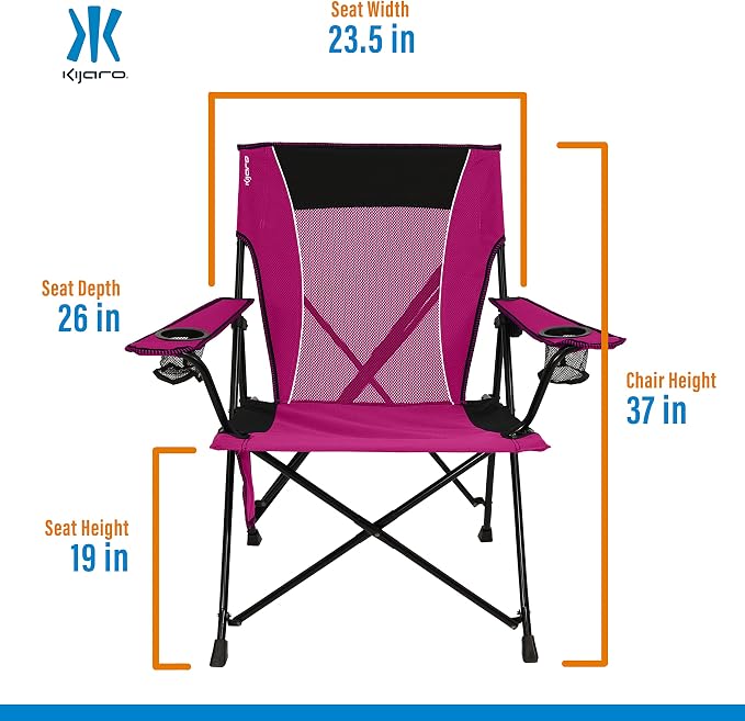 Kijaro Dual Lock Portable Camping Chairs - Image 3
