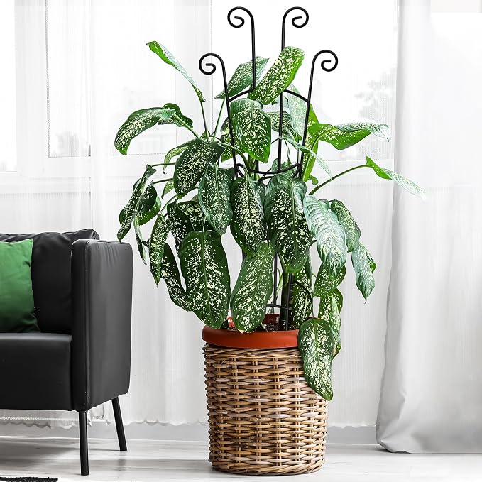 32.6in Plant Trellis for Climbing Plants Indoor, Expandable Large Metal Trellis - Image 7