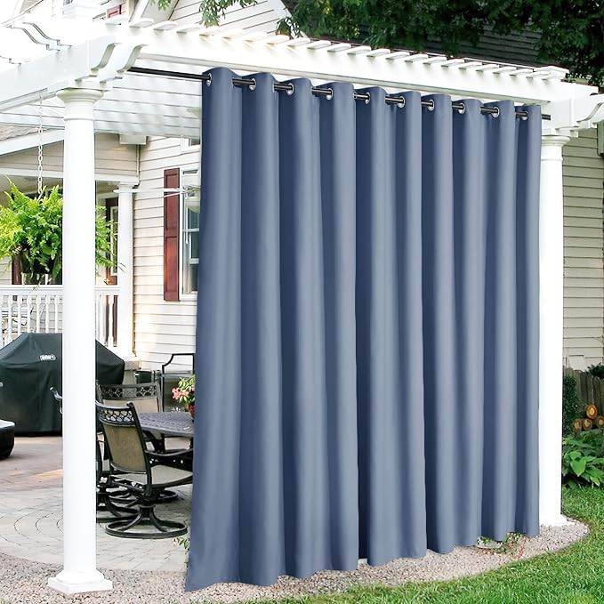 RYB HOME Extra Wide Outdoor Curtains by RYBHOME