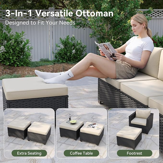 Aoxun 7 Piece Patio Furniture Set - Image 5