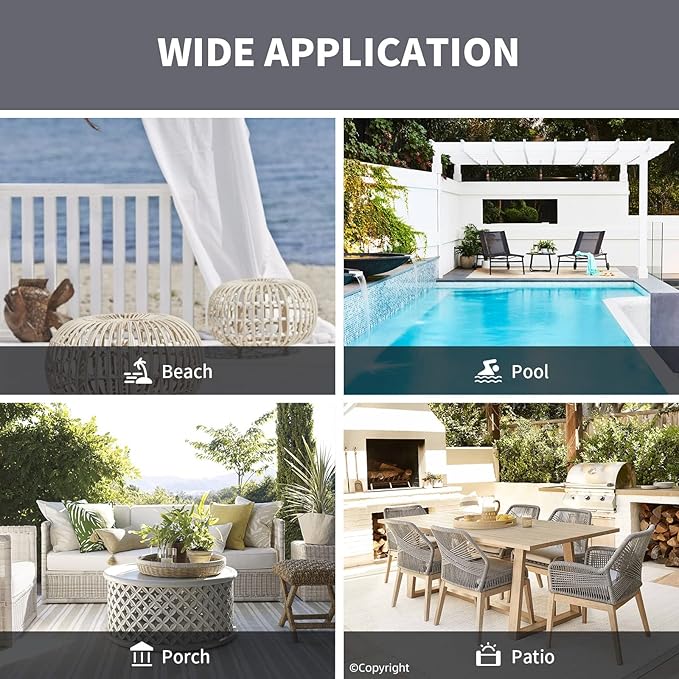 Outdoor Indoor Curtains W52 x L63 - Image 7