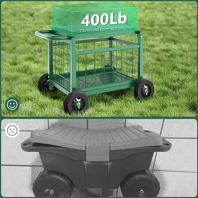 FLINTER Rolling Garden Work Seat - Image 8