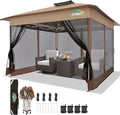 COBIZI 13x13 Pop Up Gazebos On Clearance Canopy Tent- Upgrade Metal Outdoor by COBIZI