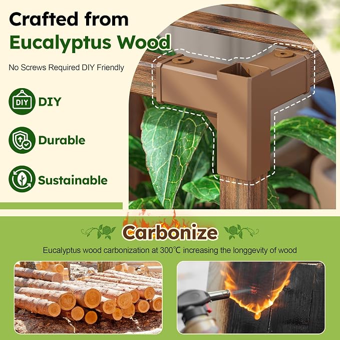 EnHomee Plant Stand Indoor for Multiple Plants Stand Outdoor - Image 7