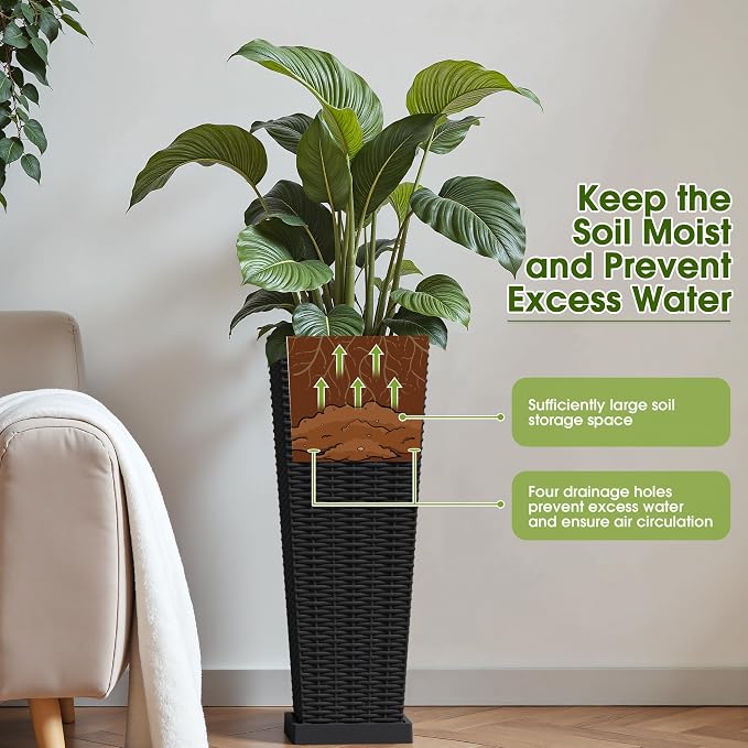 Devoko Resin Tall Planters - Image 3