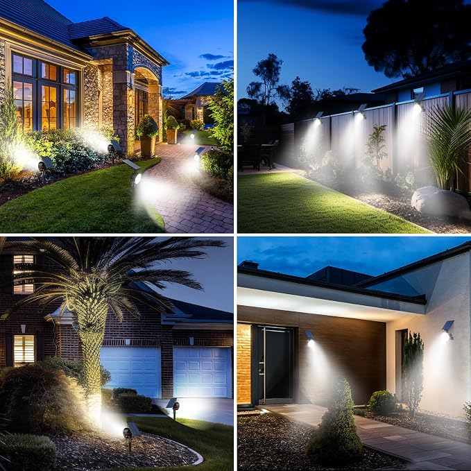 nipify 6 Pack Solar Spot Lights Outdoor Waterproof - Image 7