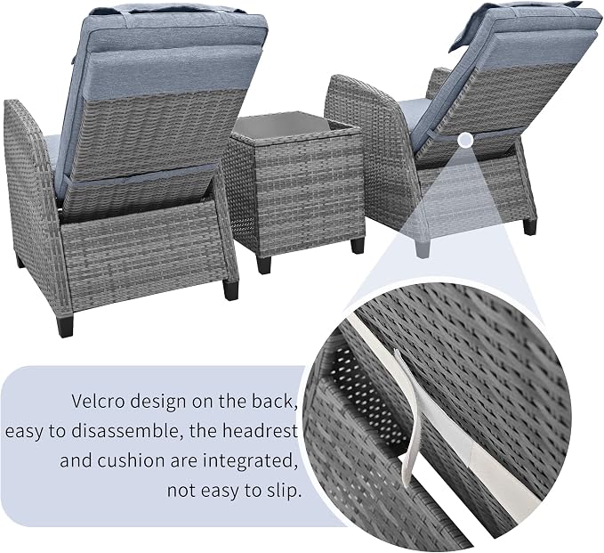 Outdoor Recliners Chair Set of 2 - Image 5
