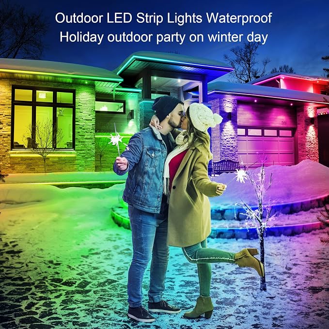 AILBTON 100ft Outdoor LED Strip Lights Waterproof, IP68 Outside Led Light - Image 3