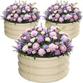 ZXZYHFTY Round Galvanized Raised Garden Bed kit, Round Large Metal Raised by ZXZYHFTY