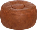 Thgonwid Unstuffed Moroccan Storage Pouf Foot Stool Ottoman Seat Handmade Faux by Thgonwid