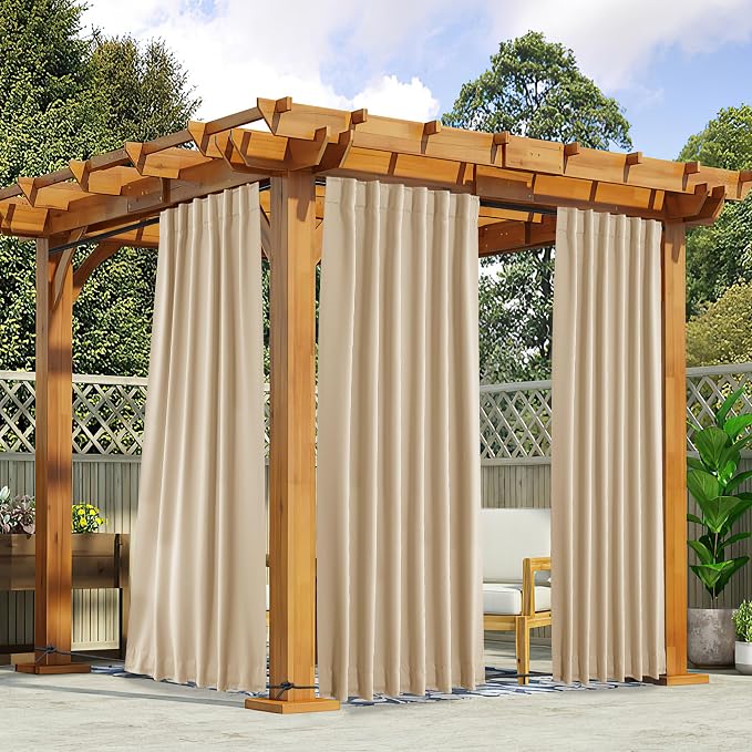 NICETOWN 2 Panels Outdoor Curtains by NICETOWN