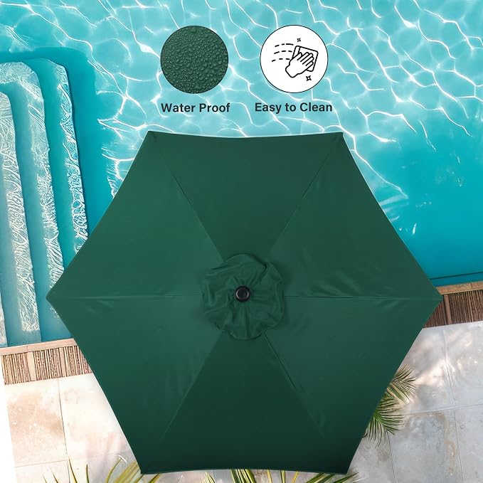 Simple Deluxe 9' Patio Umbrella Outdoor Table Market Yard Umbrella - Image 5