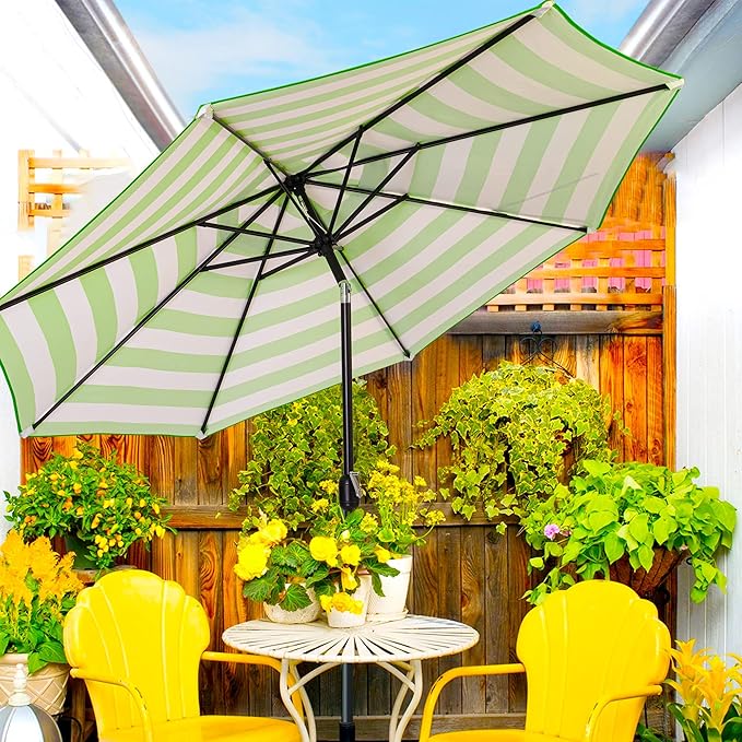 Sunnyglade 9' Patio Umbrella Outdoor Table Umbrella - Image 6