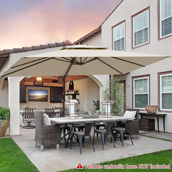 9x12FT Cantilever Patio Umbrella - Image 7