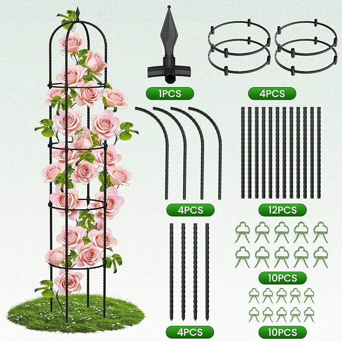 Garden Obelisk Trellis for Climbing Plants - Image 4